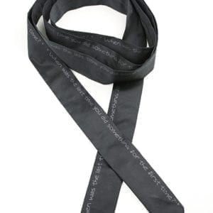 Black Satin Wrap-Around