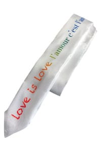 WORLD PRIDE White Wrap-Around Tie